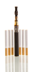 Electronic cigarette isolated on  white background