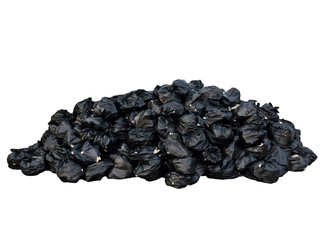 Many trash bags