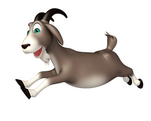 cute Goat funny cartoon character