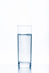 glass of water isolated on white