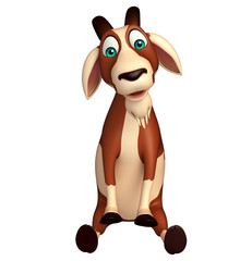 fun Goat funny cartoon character