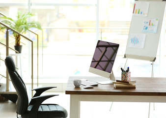 Modern stylish office work place