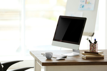 Modern stylish office work place