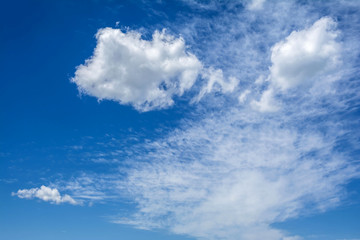 Amazing white clouds with blue sky