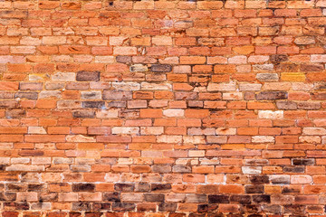 Background of a red brick wall