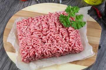 Minced beef meat