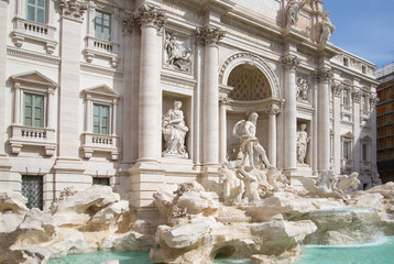 Obraz na płótnie Canvas Fontana di Trevi in Rome, Italy