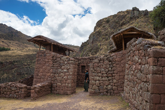 Exploring Inca Trails and ruins of Pisac, Peru