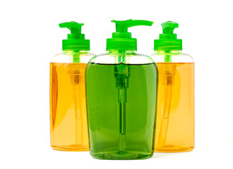 Three Liquid Soap Dispenser Bottles