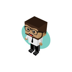 businessman cartoon character
