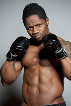 African American Male Boxer