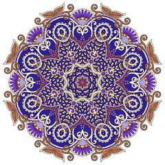 mandala, circle decorative spiritual indian symbol of lotus flow