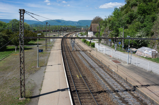 Railway station in France