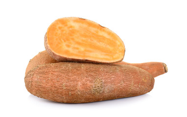 Sweet potato isolated on the white background
