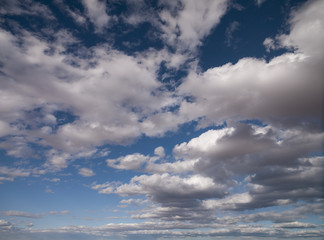 view of white clouds in sky