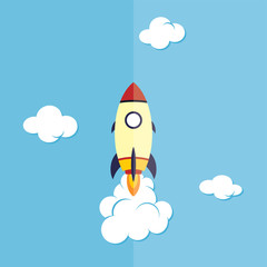 rocket ship launch