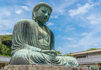 Fototapeta na wymiar The Great Buddha Daibutsu in kamakura Tokyo JAPAN
