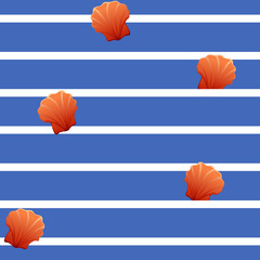 Horizontal striped seamless pattern