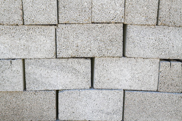 Building materials for sale outside on the basis of the building