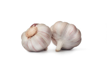 Garlic isolated on white background
