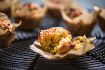 hot brunch, freshly baked cornbread