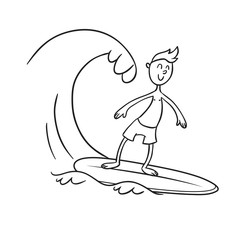 surfer, doodle