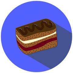 Chocolate cake brownie