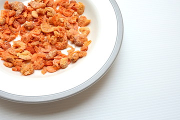 dried shrimp in dish