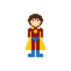 pixel people superhero avatar