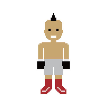 pixel people boxer avatar