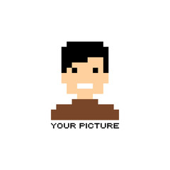 pixel people theme avatar guy