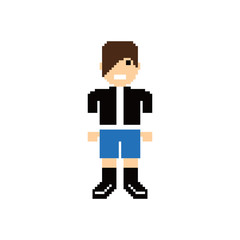 pixel people theme avatar guy