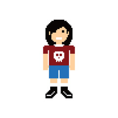 pixel people theme avatar guy