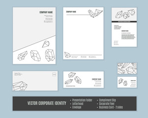 Vector corporate identity templates