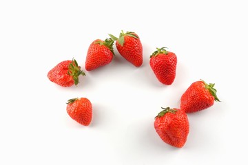beautiful strawberry on a white background