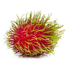 Fototapeta premium rambutan sweet delicious fruit isolated on white background