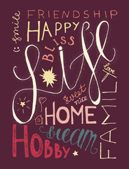 Success lifestyle lettering
