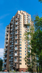 Modern apartment building