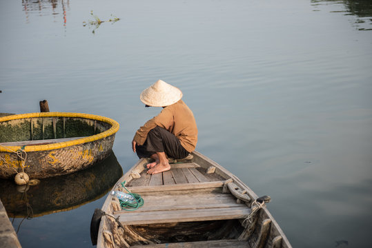 Fisherman Catching Fish