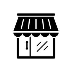 store icon black on white background