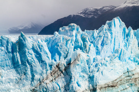 Detail of Perito Moreno glacier, Los Glaciares National Park, Patagonia, Argentina