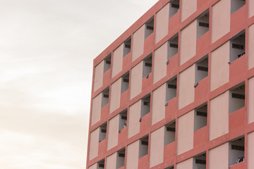 red building and sky