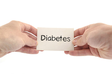 Diabetes text concept