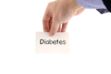 Diabetes text concept