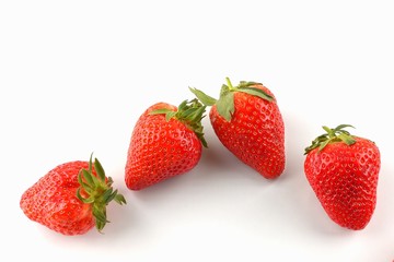 beautiful strawberry on a white background