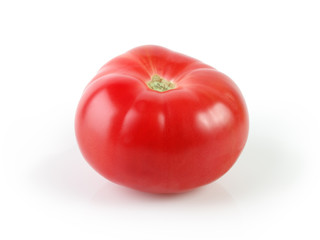 Ripe tomato without leaves