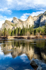 Fototapeta na wymiar Beautiful scenario at the Yosemite National Park, California, USA