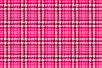 Bright pink seamless tartan