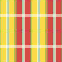 Seamless yelow and red background of plaid pattern