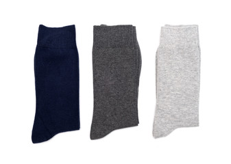 men's socks on a white background
